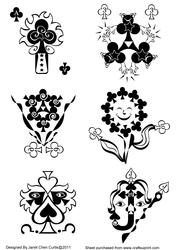 Poker Fantasy- Black Magic Digital Stamping