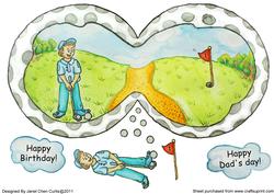 Have Fun with Golf-shaped Card