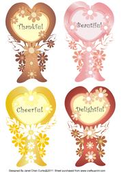 Collection of Apple Blossoms Bookmarks