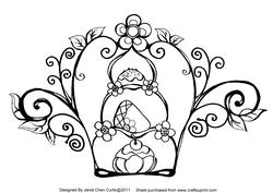Cake Stand Wall Decor-digital Stamping