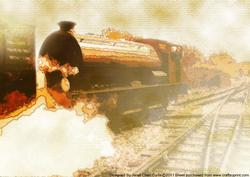 Railway Trip Backing Paper