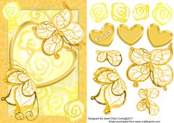 Flutterby Butterflies Golden Wedding