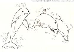Spirited Dolphins 3-digital Stamps