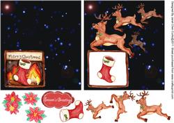 Merry Christmas-reindeers