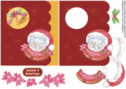 Merry Christmas- Santa Globe