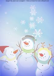 Snowmen Enjoy Their Xmas
