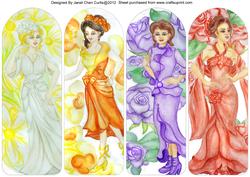 Floral Ladies Bookmark