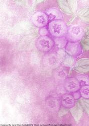 Blueberries Backing Paper
