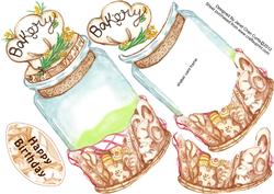 Bakery Bottle-toppers & Shaker Card