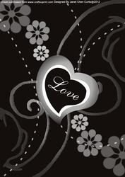 Black Magic-my Love for You Backing Paper