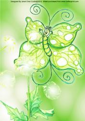 Delightful Butterfly Backing Paper