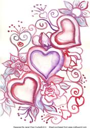 Rosy Valentines Day-backing Paper