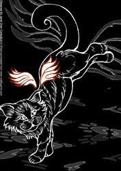 Cool Cat-secret Escape Backing Paper