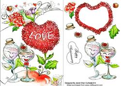 Cheers with a Glass of Rose Wine-quick&shake