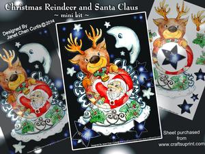 Christmas Reindeer and Santa Claus-mini Kit