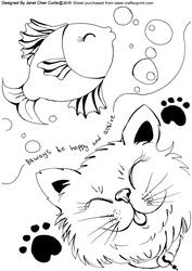A Funny Cat Having Fun with a Fish