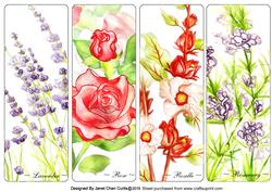 My Herbal Garden Bookmarks
