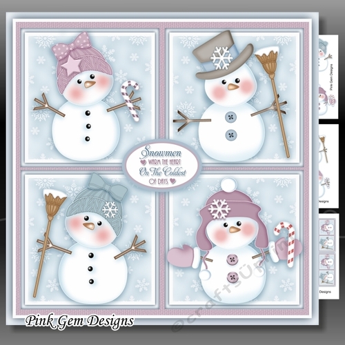 Snowmen Squares Mini Kit