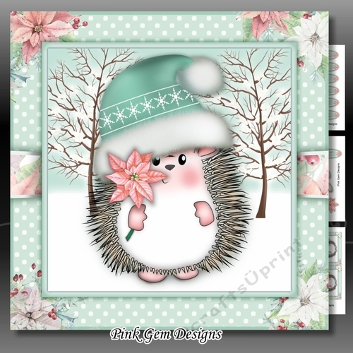 Poinsettia Hedgy Mini Kit