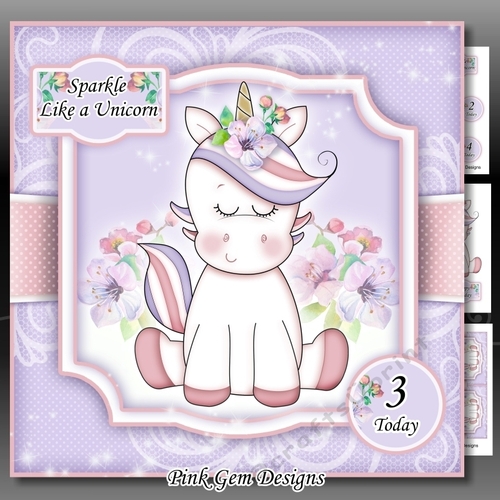 Unicorn Sparkle Mini Kit With Ages 2 to 5 yrs