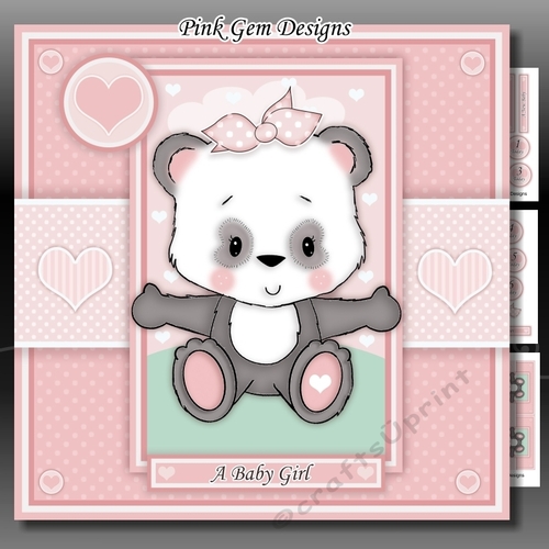 Pink Baby Panda Mini Kit