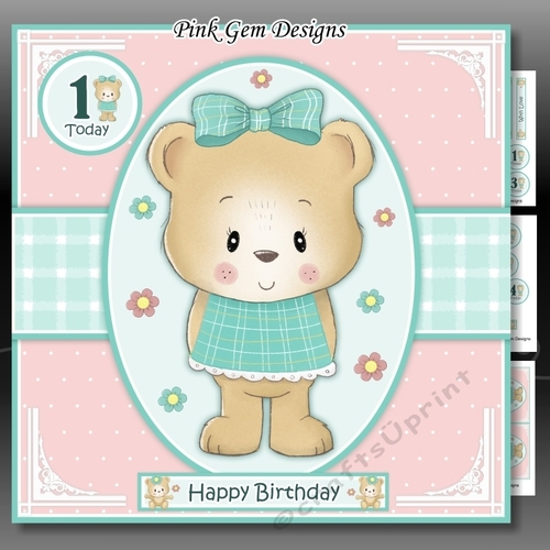 Birthday Bear Mini Kit  With Ages 1 to 6 Yrs