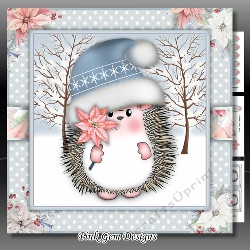Poinsettia Hedgy 4 Mini Kit
