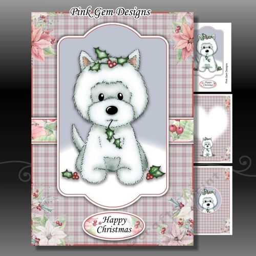 Christmas Westie A5 Mini Kit