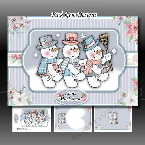 Snowmen Trio A5 Mini Kit