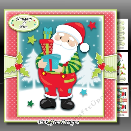 Santa with Presents Mini Kit