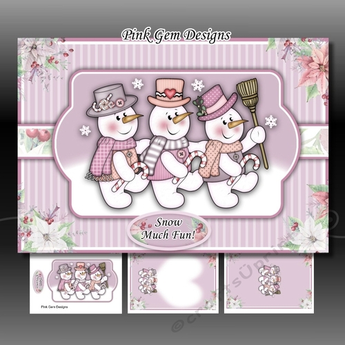 Snowmen Trio 2 A5 Mini Kit