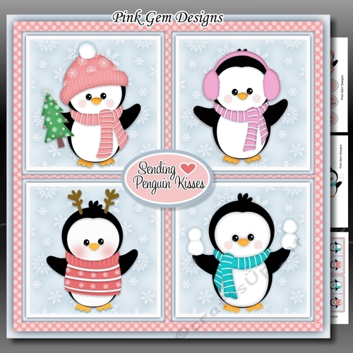 Penguin Kisses Squares Mini Kit