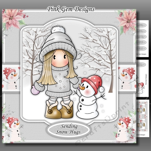 Chloe With Snowman 2 Mini Kit