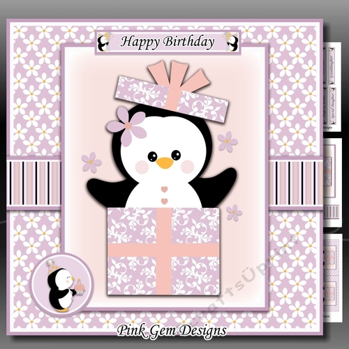 Penguin Birthday Pink Mini Kit