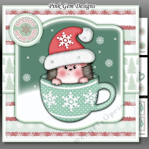 Hedgy Christmas Cup Green Mini Kit