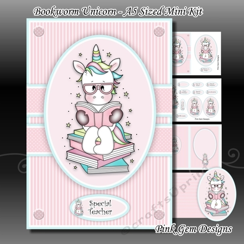 Bookworm Unicorn A5 Mini Kit
