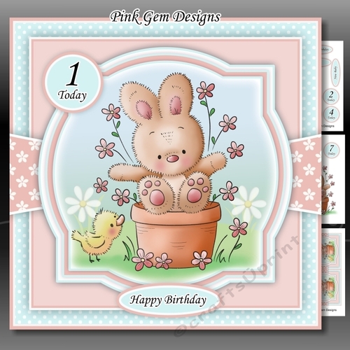 Bunny Pot Mini Kit With Ages 1 to 8 yrs