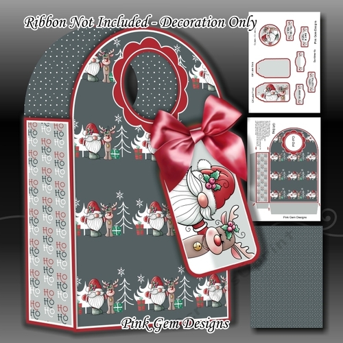Santa Gnome Gift Bag 