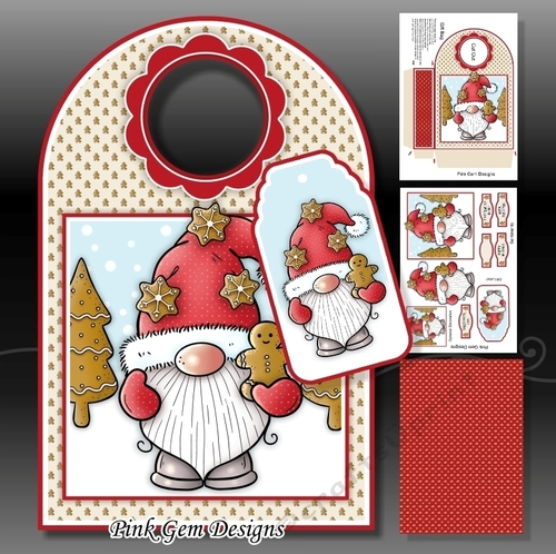 Gingerbread Gnome Gift Bag