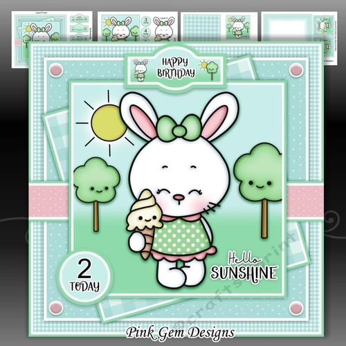 Hello Sunshine Girl Bunny Mini Kit With Ages 1 to 6 Yrs