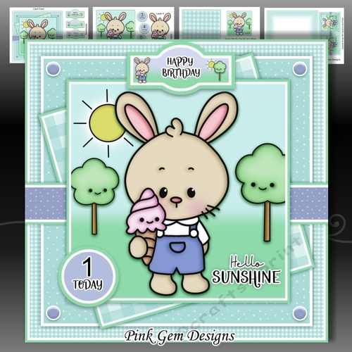 Hello Sunshine Boy Bunny Mini Kit With ages 1 to 6 Yrs