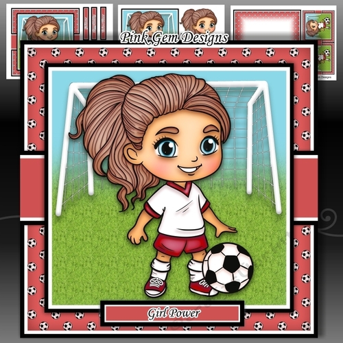 Football Girl Red Mini Kit
