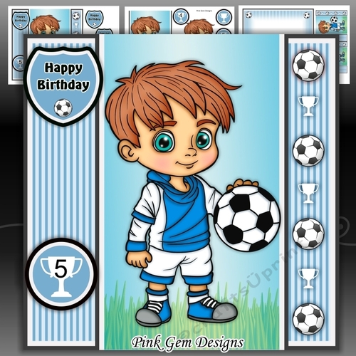 Football Boy Blue Mini Kit With Ages 3 to 7 Yrs