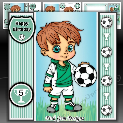 Football Boy Green Mini Kit With Ages 3 to 7 Yrs