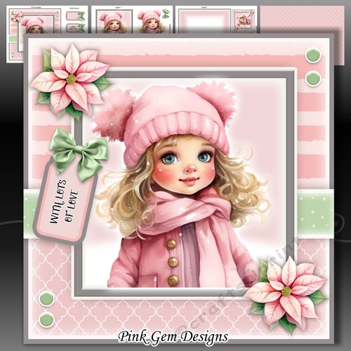 Pink Christmas girl Mini Kit