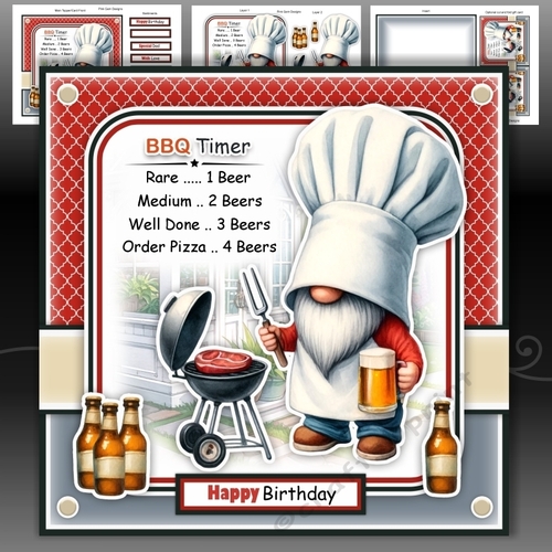 Barbecue Timer Mini Kit Birthday/Fathers Day