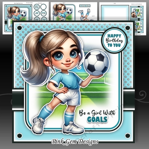 A Girl With Goals Blue Mini Kit