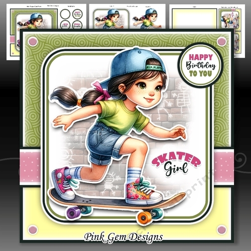 Skateboard Girl Mini Kit