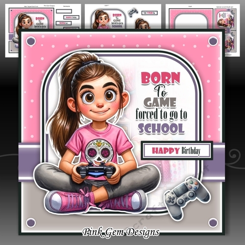 Born To Game Girl Mini Kit