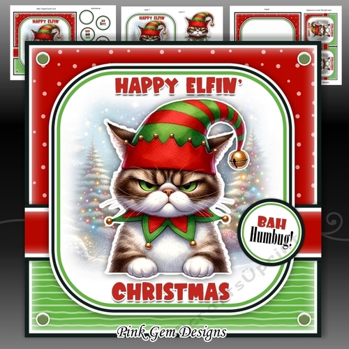 Elfin Christmas Cat Mini Kit